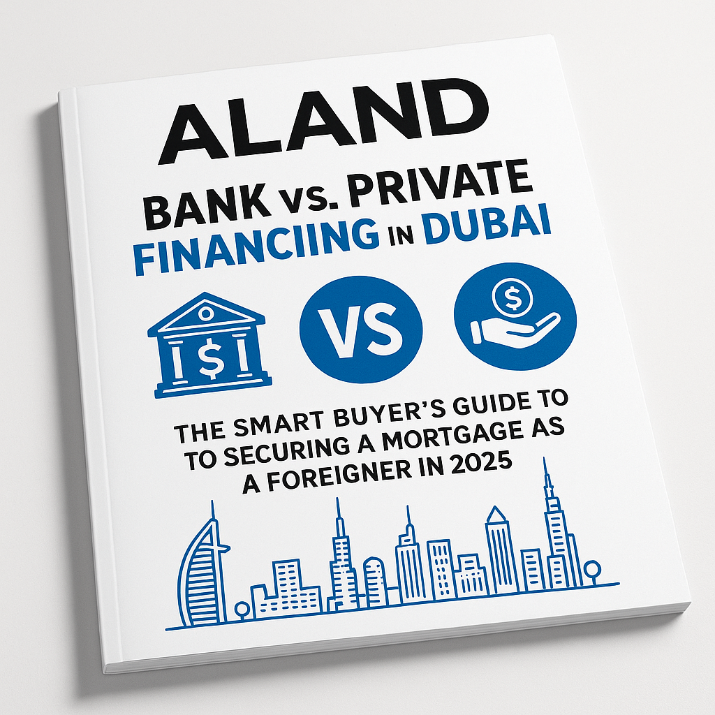 ALAND Magazine Cover – Bank vs Private Financing in Dubai 2025